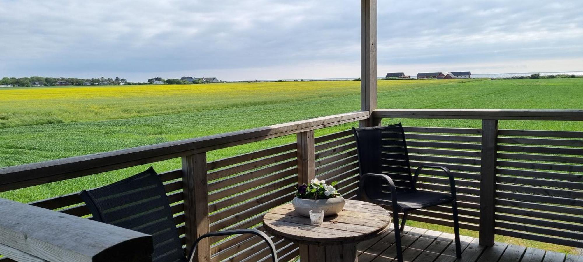 Sommarboende Med Havsutsikt Glommen Exteriör bild